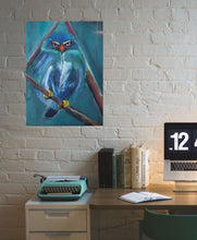 Lade das Bild in den Galerie-Viewer, B009 - Ölbild: Happy Bird