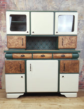 Load image into Gallery viewer, 1250 Buffetschrank Retro - Creme / Dunkelgrün
