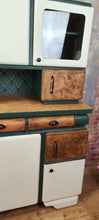 Load image into Gallery viewer, 1250 Buffetschrank Retro - Creme / Dunkelgrün