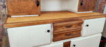 Load image into Gallery viewer, 1243 Buffetschrank Retro - Creme / Holz