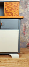 Load image into Gallery viewer, 1255 Buffetschrank Retro - Rauchblau/ Creme