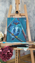 Lade das Bild in den Galerie-Viewer, B009 - Ölbild: Happy Bird
