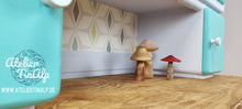 Load image into Gallery viewer, 1235 Buffetschrank Retro - Türkise / Pastell