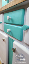 Load image into Gallery viewer, 1235 Buffetschrank Retro - Türkise / Pastell