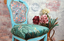 Load image into Gallery viewer, 1225-1 Stuhl Türkise mit individuellen Polstern