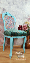Load image into Gallery viewer, 1225-1 Stuhl Türkise mit individuellen Polstern