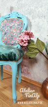 Load image into Gallery viewer, 1225-1 Stuhl Türkise mit individuellen Polstern