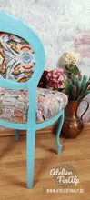 Load image into Gallery viewer, 1225-2 Stuhl Türkise mit individuellen Polstern