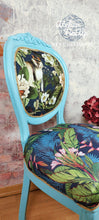 Load image into Gallery viewer, 1225-6 Stuhl Türkise mit individuellen Polstern