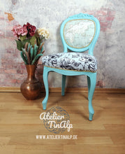 Load image into Gallery viewer, 1225-5 Stuhl Türkise mit individuellen Polstern
