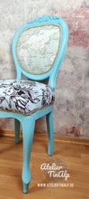 Load image into Gallery viewer, 1225-5 Stuhl Türkise mit individuellen Polstern