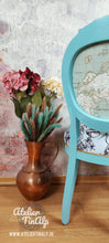 Load image into Gallery viewer, 1225-5 Stuhl Türkise mit individuellen Polstern