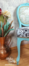 Load image into Gallery viewer, 1225-5 Stuhl Türkise mit individuellen Polstern