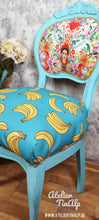 Load image into Gallery viewer, 1225-4 Stuhl Türkise mit individuellen Polstern