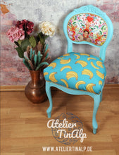 Load image into Gallery viewer, 1225-4 Stuhl Türkise mit individuellen Polstern