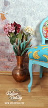 Load image into Gallery viewer, 1225-4 Stuhl Türkise mit individuellen Polstern