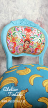 Load image into Gallery viewer, 1225-4 Stuhl Türkise mit individuellen Polstern