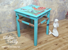 Load image into Gallery viewer, 1258 -Hocker maritim handbemalt - Krabbe