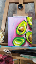 Lade das Bild in den Galerie-Viewer, B004 - Ölbild: Happy Avocado