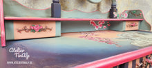 Load image into Gallery viewer, 1259 Schminktisch Katze und Kirschblüten