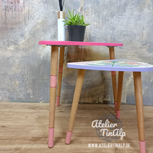 Load image into Gallery viewer, 1266 bunte Beistelltische im Retro Stil