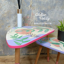 Load image into Gallery viewer, 1266 bunte Beistelltische im Retro Stil