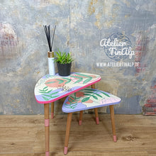 Load image into Gallery viewer, 1266 bunte Beistelltische im Retro Stil