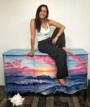 Load image into Gallery viewer, Bubblegum Yum - Decoupage Kunst Papier - Evening Glow - verschiedene Größen