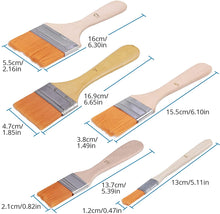 Load image into Gallery viewer, kleine synthetische Flachpinsel für Detailarbeit in verschiedenen Ausführungen