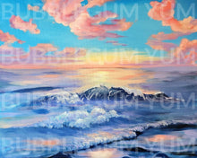 Load image into Gallery viewer, Bubblegum Yum - Decoupage Kunst Papier - Evening Glow - verschiedene Größen