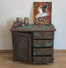 Load image into Gallery viewer, 1020 - Kommode Rost / Türkies