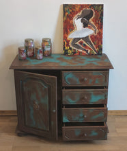Load image into Gallery viewer, 1020 - Kommode Rost / Türkies