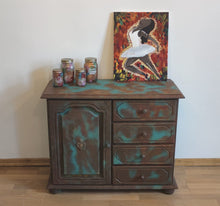 Load image into Gallery viewer, 1020 - Kommode Rost / Türkies