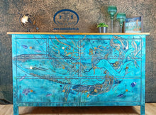 Load image into Gallery viewer, 1131 Sideboard "Siren of the Sea" Meerjungfrau