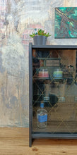 Load image into Gallery viewer, 1169 Barschrank in mattschwarz/gold