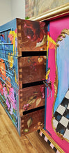 Load image into Gallery viewer, 1208 Kommode handbemalt mit vielen Details