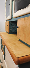 Load image into Gallery viewer, 1211 Buffetschrank Retro - Creme / Tannengrün