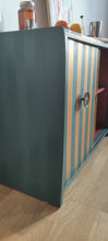 Load image into Gallery viewer, 1017 Barschrank in Waldgrün / Gold / Kommode / Schrank /Sideboard