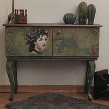 Load image into Gallery viewer, 1042 Beistellschrank Shabby mit Motiv