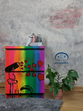 Load image into Gallery viewer, 1104 - Graffiti Neon Nachttisch in Handarbeit