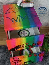 Load image into Gallery viewer, 1104 - Graffiti Neon Nachttisch in Handarbeit