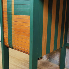 Load image into Gallery viewer, 1206 - Retro Schreibtisch - Mid Century - Grün / Gold / Holz