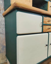 Load image into Gallery viewer, 1211 Buffetschrank Retro - Creme / Tannengrün
