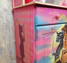 Load image into Gallery viewer, 1228 Kommode Märchenland handbemalt mit vielen Details