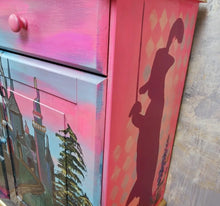 Load image into Gallery viewer, 1228 Kommode Märchenland handbemalt mit vielen Details