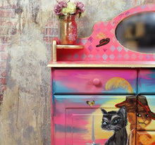 Load image into Gallery viewer, 1228 Kommode Märchenland handbemalt mit vielen Details