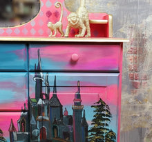 Load image into Gallery viewer, 1228 Kommode Märchenland handbemalt mit vielen Details