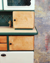 Load image into Gallery viewer, 1234 Buffetschrank Retro - Creme / Dunkelgrün