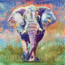 Load image into Gallery viewer, Bubblegum Yum - Decoupage Kunst Papier - Majestic Elephant - verschiedene Größen