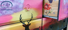 Load image into Gallery viewer, 1183- Kommode Schwarzwald in leuchtenden Farben